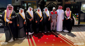 His Royal Highness Prince Fahd bin Sultan bin Abdulaziz Al Saud inaugurates the official launch of public bus transportation