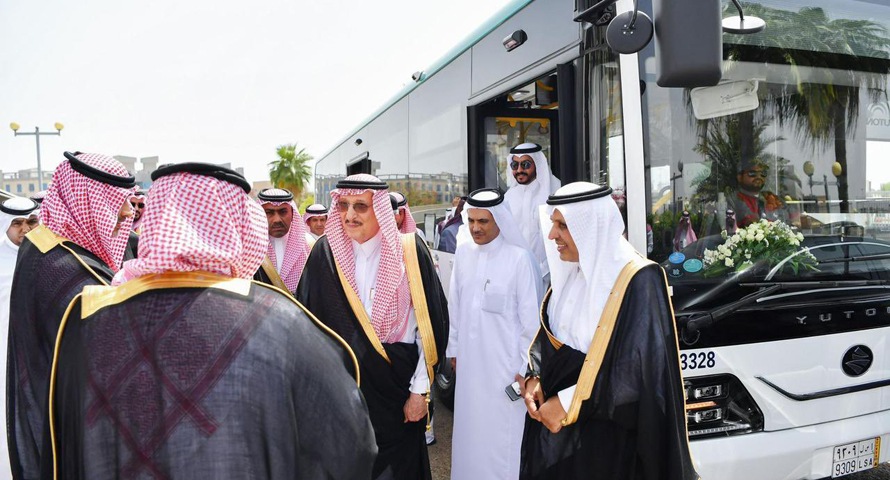 Launch of the public bus transport project in Jazan region